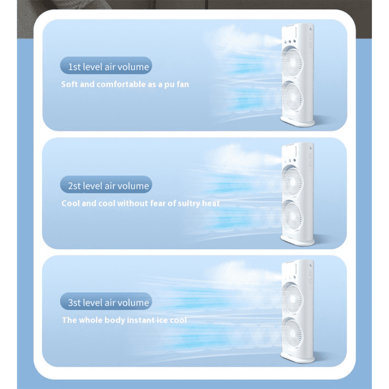 DOUBLE HEAD SPRAY COOLING FAN