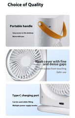 DOUBLE HEAD SPRAY COOLING FAN