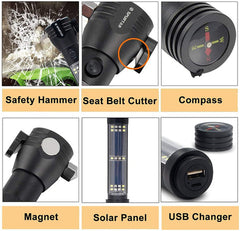 USB RECHARGEABLE SOLAR LED TORCH